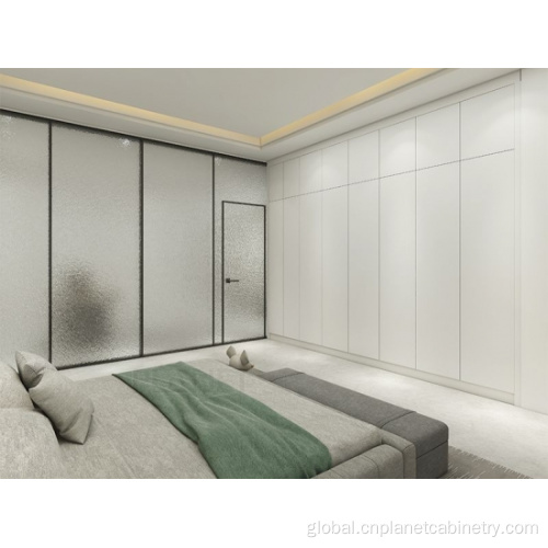 Wardrobe Closet New Design Sliding Door Wooden White Simple Wardrobe Manufactory